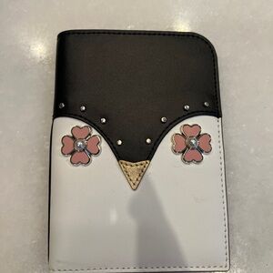 Kate Spade Wallet with Pink Flower Accents